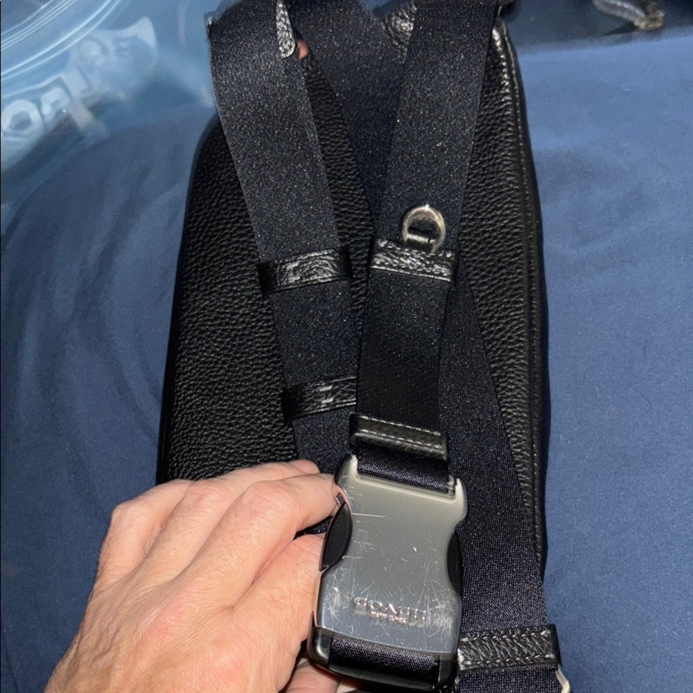Black Leather Men's Bag - Picture 6 of 6